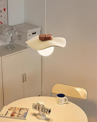 Suspension Verre Ondulé Ombre Sculptural Minimaliste Accent-Luire