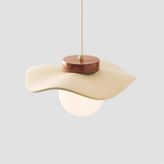 Suspension Verre Ondulé Ombre Sculptural Minimaliste Accent-Luire