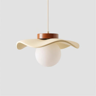Suspension Verre Ondulé Ombre Sculptural Minimaliste Accent-Luire