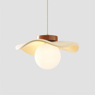 Suspension Verre Ondulé Ombre Sculptural Minimaliste Accent-Luire