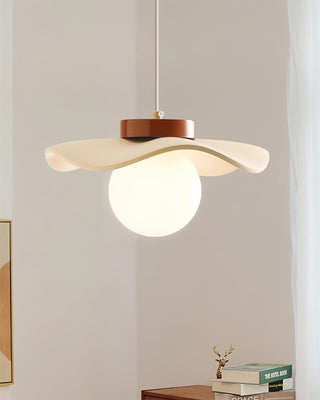 Suspension Verre Ondulé Ombre Sculptural Minimaliste Accent-Luire