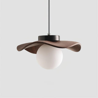 Suspension Verre Ondulé Ombre Sculptural Minimaliste Accent-Luire