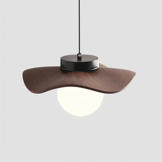 Suspension Verre Ondulé Ombre Sculptural Minimaliste Accent-Luire