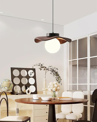 Suspension Verre Ondulé Ombre Sculptural Minimaliste Accent-Luire