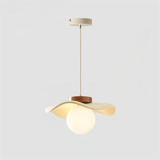 Suspension Verre Ondulé Ombre Sculptural Minimaliste Accent-Luire