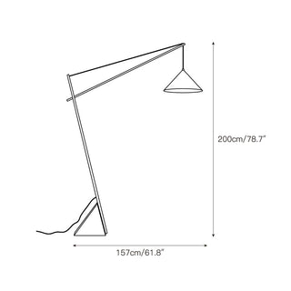 Valorielle Lampadaire en Travertin Beige