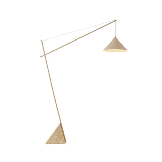 Valorielle Lampadaire en Travertin Beige