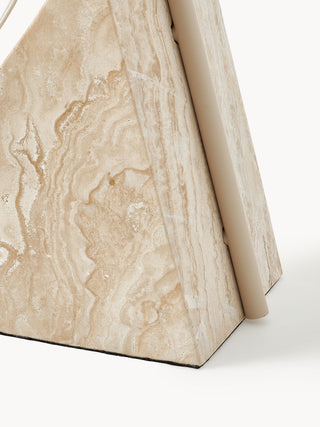 Valorielle Lampadaire en Travertin Beige
