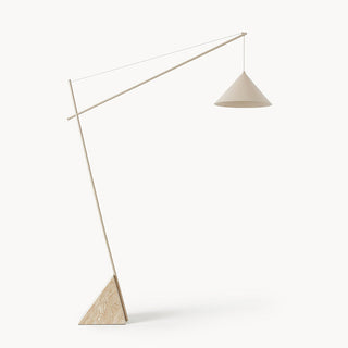 Valorielle Lampadaire en Travertin Beige