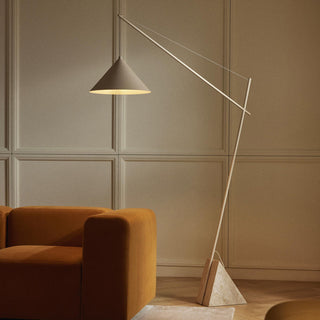 Valorielle Lampadaire en Travertin Beige