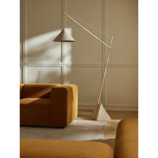 Valorielle Lampadaire en Travertin Beige