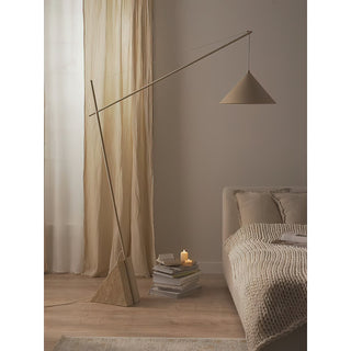 Valorielle Lampadaire en Travertin Beige