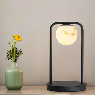 Ulrinus Lampe de Table en Albâtre