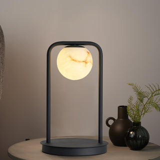 Ulrinus Lampe de Table en Albâtre