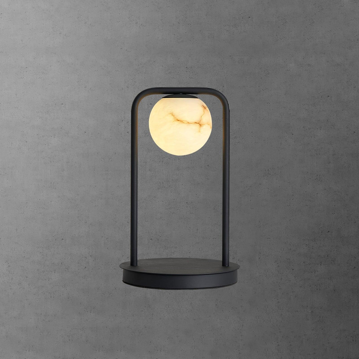 Ulrinus Lampe de Table en Albâtre