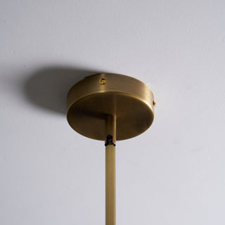 Lustra Lustre Laiton Courbé Beige Linéaire