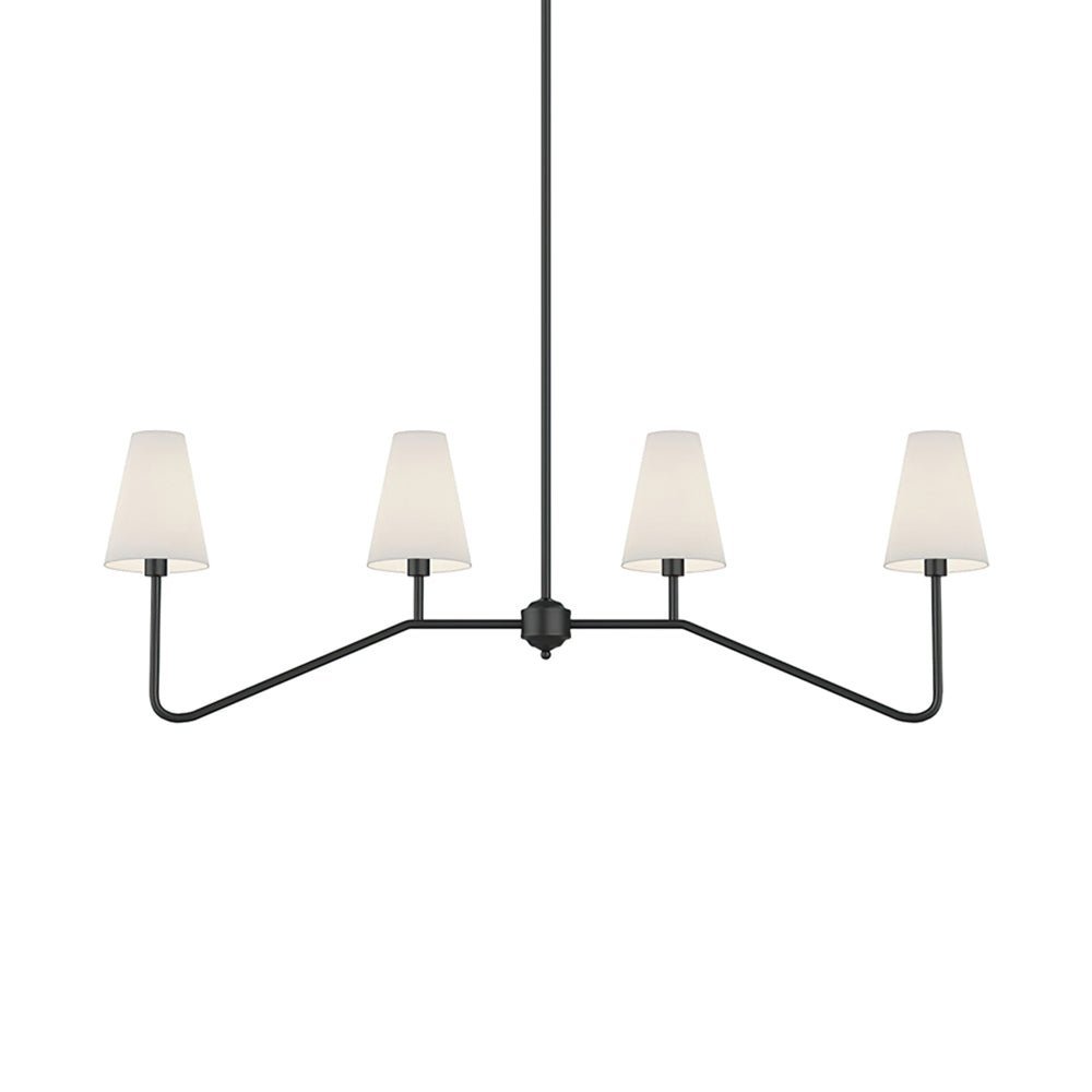 Iselaria Lustre Laiton Courbé Beige Linéaire