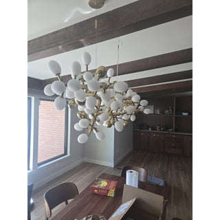 Cithaila Lustre Postmoderne De Luxe En Métal Et Verre