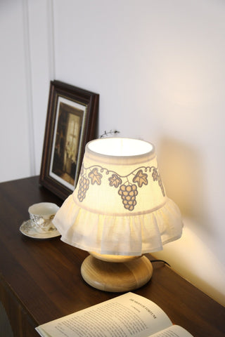 Grape Embroidery Table Lamp-Neutral Decor