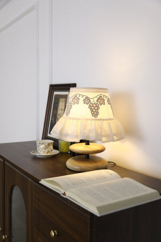 Grape Embroidery Table Lamp-Neutral Decor