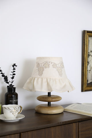 Grape Embroidery Table Lamp-Neutral Decor