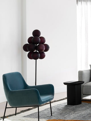 Nyrain Lampadaire en Verre Artistique