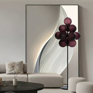 Nyrain Lampadaire en Verre Artistique