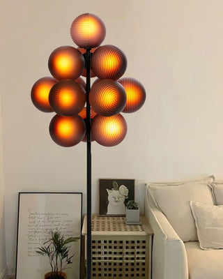 Nyrain Lampadaire en Verre Artistique