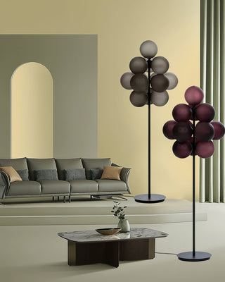 Nyrain Lampadaire en Verre Artistique