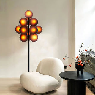 Nyrain Lampadaire en Verre Artistique