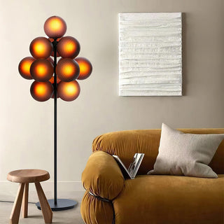 Nyrain Lampadaire en Verre Artistique