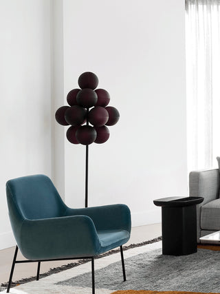 Nyrain Lampadaire en Verre Artistique
