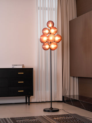 Nyrain Lampadaire en Verre Artistique