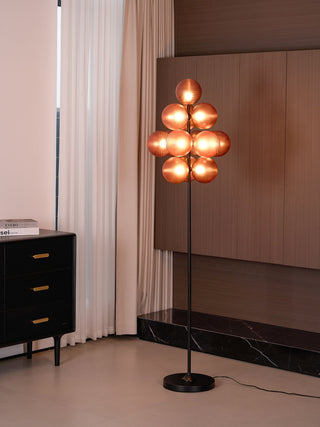 Nyrain Lampadaire en Verre Artistique