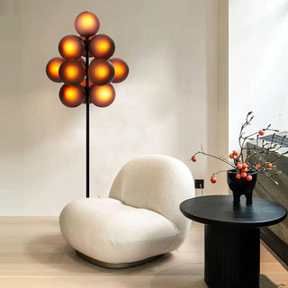 Nyrain Lampadaire en Verre Artistique