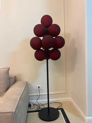 Nyrain Lampadaire en Verre Artistique