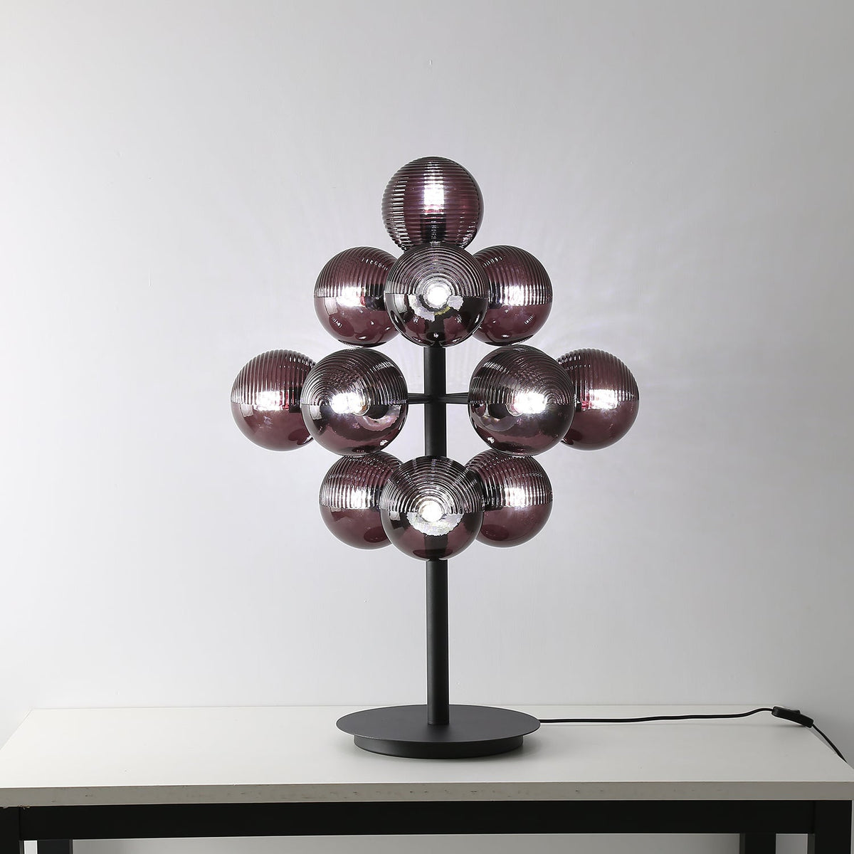 Wesley Lampe de Table Moderne en Verre