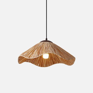 Firan Lampe suspendue bohème en paille