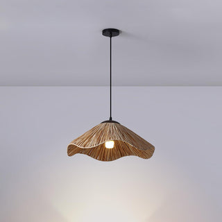 Firan Lampe suspendue bohème en paille