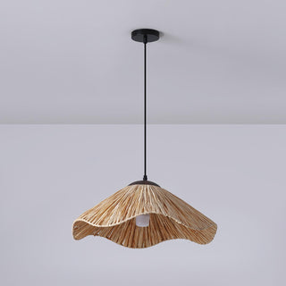 Firan Lampe suspendue bohème en paille