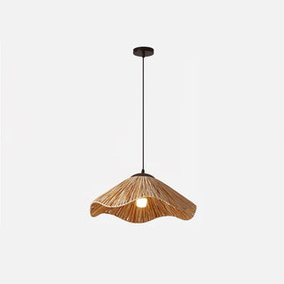Firan Lampe suspendue bohème en paille