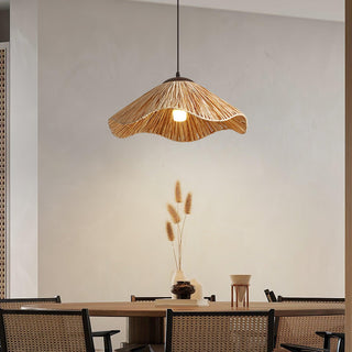 Firan Lampe suspendue bohème en paille