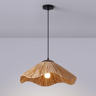Firan Lampe suspendue bohème en paille