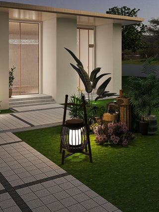 Vithair Oriental Wooden Floor Lamp-Neutral Decor