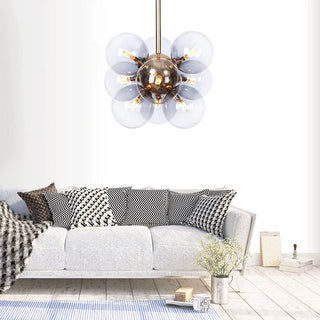 Valentina Minimalisme Rond Suspension Métal/Verre Chambre à coucher