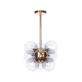 Valentina Minimalisme Rond Suspension Métal/Verre Chambre à coucher