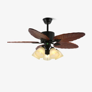Ventilateur de Plafond Alistair avec Lumière et Pales en Bois