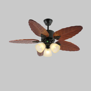 Ventilateur de Plafond Alistair avec Lumière et Pales en Bois