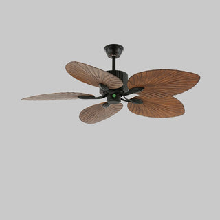 Plafonnier ventilateur Virel en bois tropical