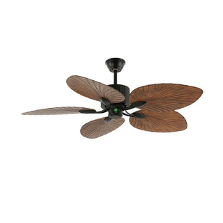 Plafonnier ventilateur Virel en bois tropical